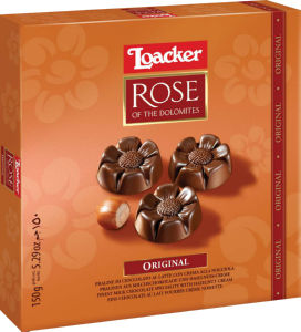 Pralineji Loacker, Rose of dolomites original, 150 g