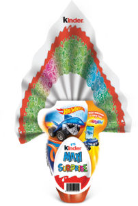 Čokoladna mlečna Kinder, Maxi Surprise, Hot wheels, 150 g