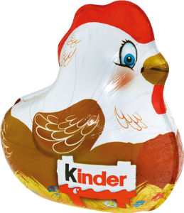 Čokolada mlečna figura Kinder, Cava hen, 138 g