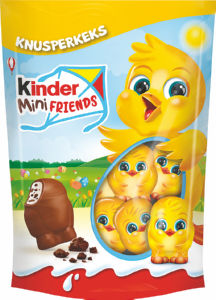 Čokolada mlečna figura Kinder, velikonočna, Mini Friends, Crunchy, 122 g
