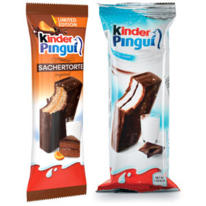 Rezina mlečna Kinder Pingui, sacher torta, 30 g