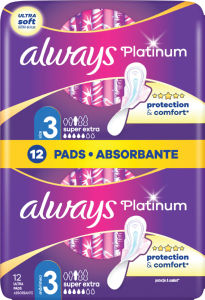 Higienski vložki Always ultra, Platinum, nočni, 12/1