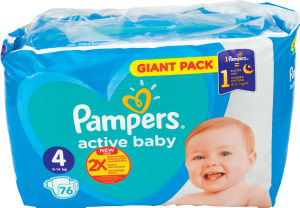 Plenice Pampers, Giant, maxi S4, 76/1