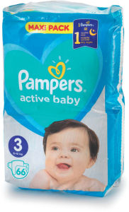 Plenice Pampers, maxi S3, 6-10kg, 66/1