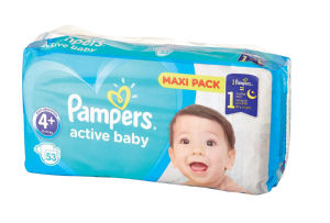 Plenice Pampers, maxi+, S4+, 10-15kg, 53/1