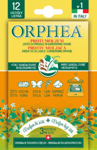 Lističi Orphea, proti moljem, dišeči, Sandal & Bergamot