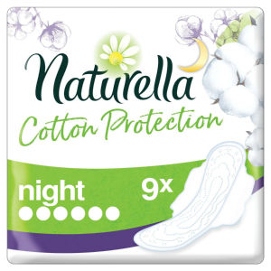 Higienski vložki Naturella, Night cotton protection, 9/1
