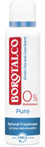 Deodorant Borotalco, Pure Natural Freshness, sprej, 150 ml