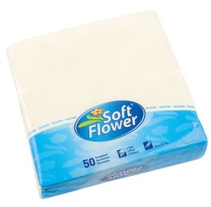 Serviete Soft flower, barvne, 33×33, 50/1