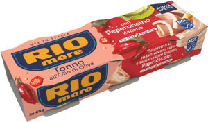 Tunina Rio Mare, v oljčnem olju, s pekočo papriko, 3 x 65 g