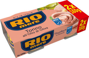 Tunina Rio Mare, v oljčnem olju, 2 x 160 g