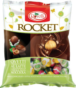 Čokoladno jajce Rovelli, Ovetti rocket, 180 g