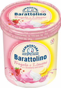 Sladoled Barattolino, jagoda, limona, 500 g