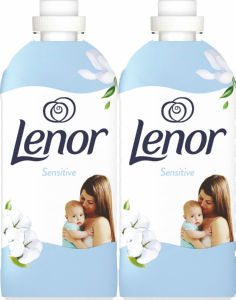 Mehčalec Lenor, Sensitive, 2 x 47 pranj, 2 x 987 ml