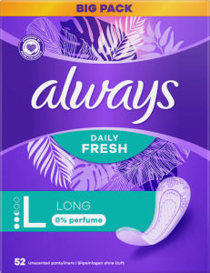 Higienski vložki Always, dnevni, Long Fresh, 52/1
