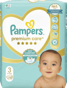 Pampers Premium plenice, Jumbo Pack, S3, 78/1