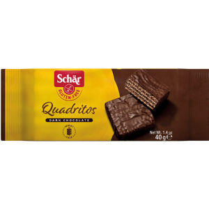 Vaflji Quadritos, čokolada, 40 g