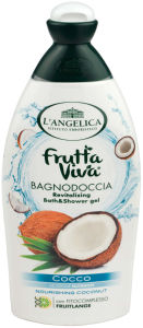 Gel za prhanje L’angelica, Fruttaviva kokos, 500 ml
