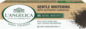 Zobna pasta L’Angelica, naravna belina zob, oglje, 75 ml