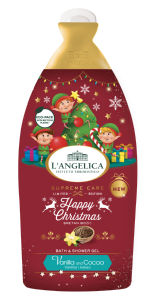 Gel za prhanje L´Angelica, Happy Xmas, Vanilija & Kakav, 500 ml
