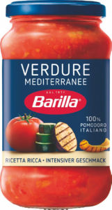 Omaka paradižnikova Barilla, z zelenjavo in z zelenjavo pečeno na žaru, 400 g