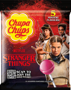 Lizika Chupa Chups, Stranger things, vrečka, 120 g