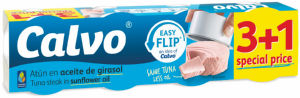 Tunina Calvo, v sončničnem olju, 4 x 65 g