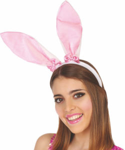 Ušesa zajček, roza