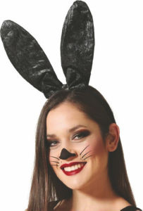 Ušesa zajček, črna