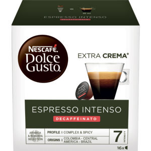Kava Nescafe, Dolce Gusto, Espresso Intenso, brez kofeina, v kapsulah, 99,2 g