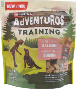 Priboljšek za pse Purina, Adventuros training, losos, 115 g