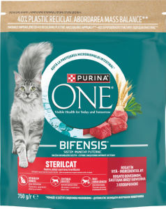 Briketi za mačke One, Steril govedina, 750 g