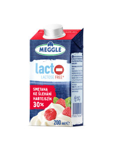 Smetana za stepanje Meggle, brez laktoze z 30% m.m., 200 ml