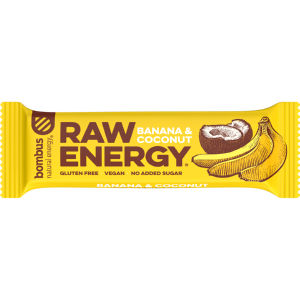 Ploščica Raw energy, banana & kokos, 50 g