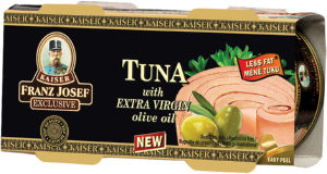 Tuna Franz Josef, v ekstra deviškem oljčnem olju, 2 x 60 g