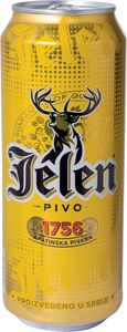 Pivo Jelen, ploč., alk.4,6 vol%, 0,5 l