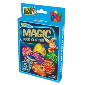 Bleščice Magic glitter – zlati+5barv