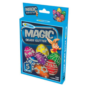 Bleščice Magic glitter – srebrna+5barv