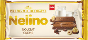 Čokolada mlečna Nelino, nougat krema, 85 g