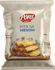 Pita Pons, z mesom, 550 g