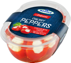 Paprike cherry Meggle, polnjene s sirom, 210 g