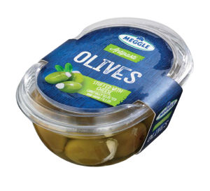Olive Meggle, polnjene s sirom, 210 g