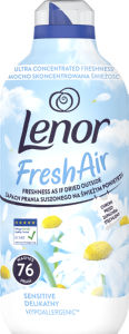 Mehčalec Lenor, Fresh Air, Sensitive, 76 pranj, 1,064 l