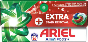Kapsule Ariel, Extra Stain Removal, 26 pranj