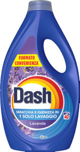 Pralni prašek Dash, tekoči, Lavanda, 40 pranj, 1,8 l
