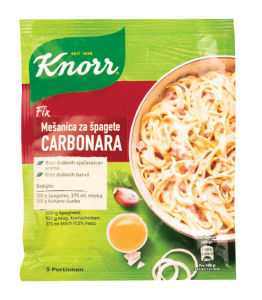 Knorr Fix mešanica, za špagete carbonara, 36 g