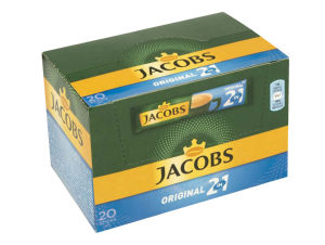 Kavna mešanica Jacobs, 2v1, škatla, 20x14g