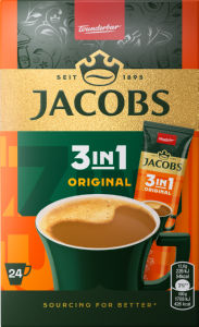 Napitek kavni Jocobs, instant, 3 in 1, Original, 24 x 12,6 g