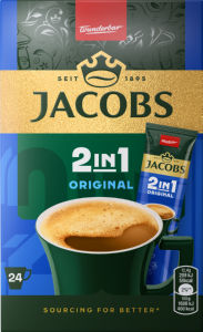 Napitek kavni Jacobs, Instant, Original, 2v1, 24×12,4g