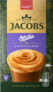Cappuccino Jacobs Milka, čokolada, 8 x 15,8 g